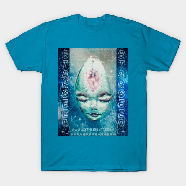 Starseed Crystal T-Shirt by WWW.ASCENSIONART.CO.UK